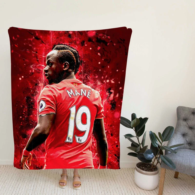 Sadio Manetid Football Fleece Blanket