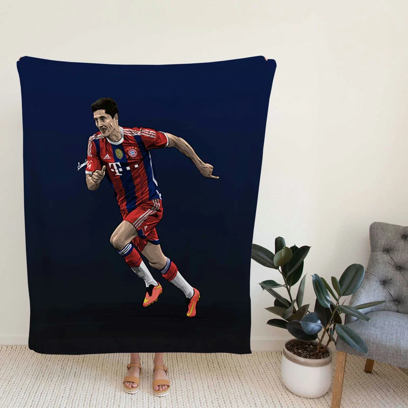 Robert Lewanki Football Player Art Fleece Blanket