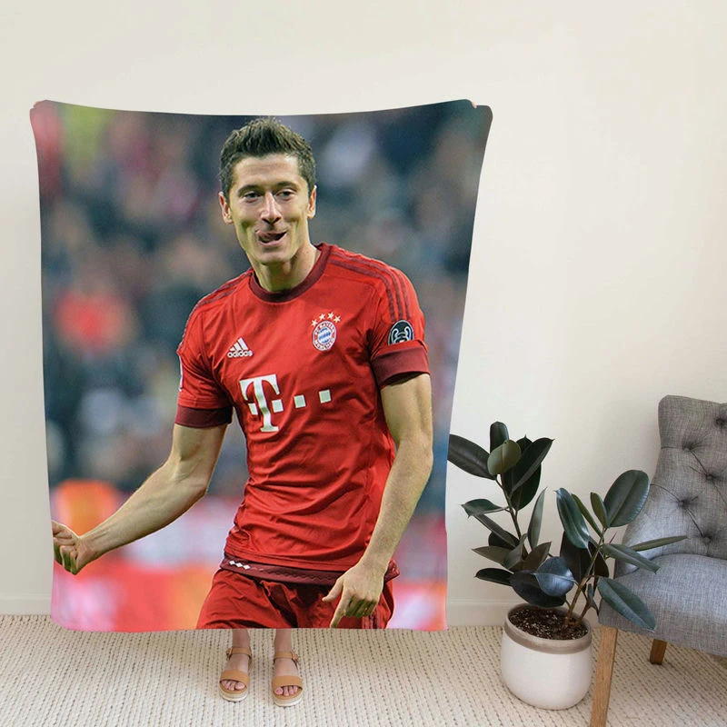 UEFA Cup Football Player Robert Lewanki Fleece Blanket