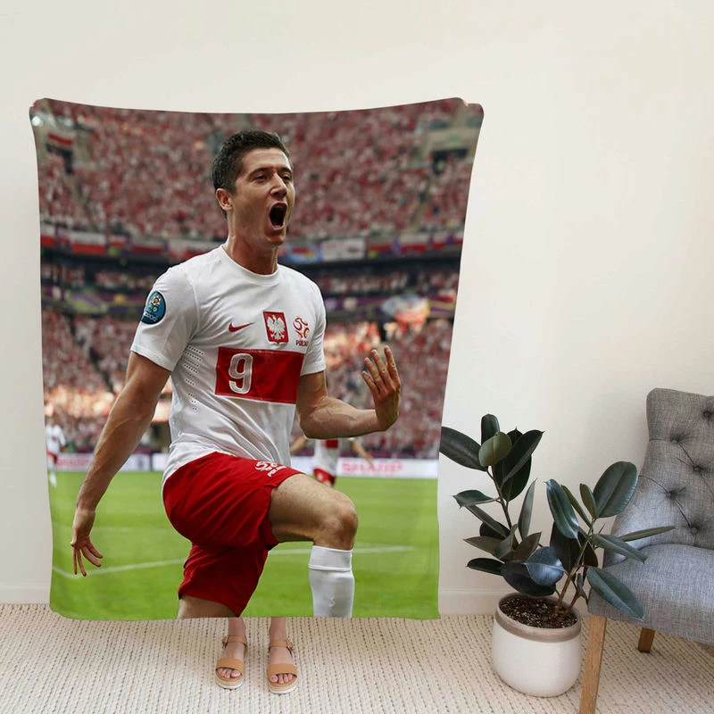 Robert Lewanki Ph Footballer Fleece Blanket