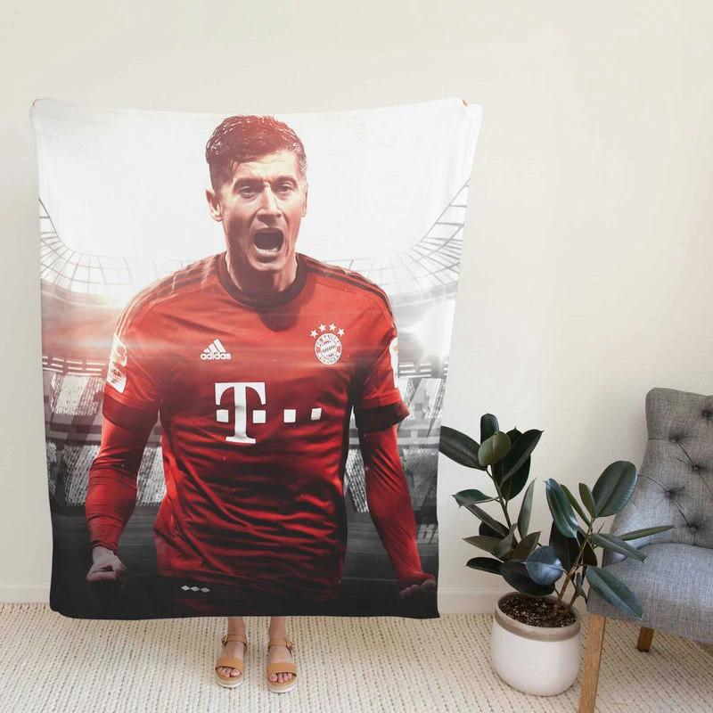 Robert Lewanki Competitive Football Player Fleece Blanket