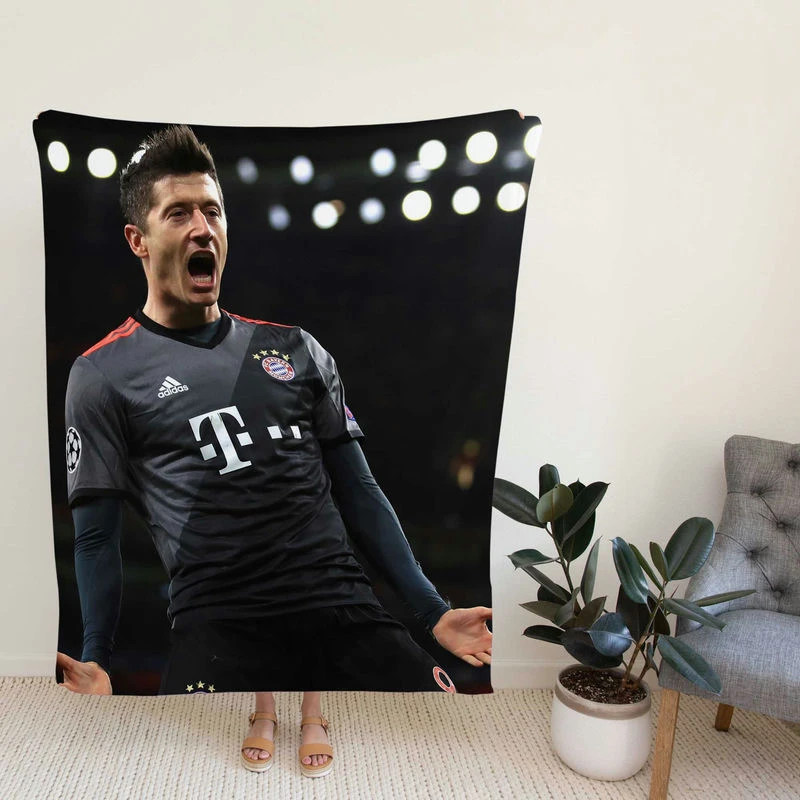 Enduring Football Player Lewanki Fleece Blanket