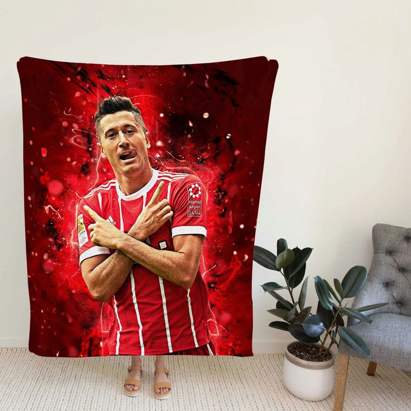 Intercontinental Cup Footballer Robert Lewanki Fleece Blanket