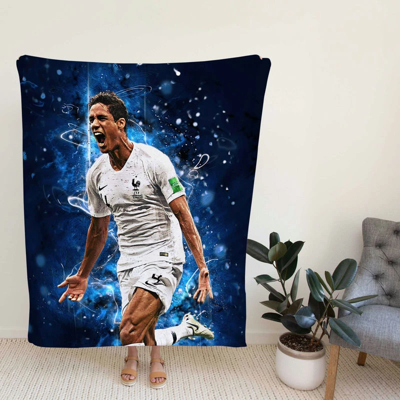 Football Player Raphael Varane France Fleece Blanket
