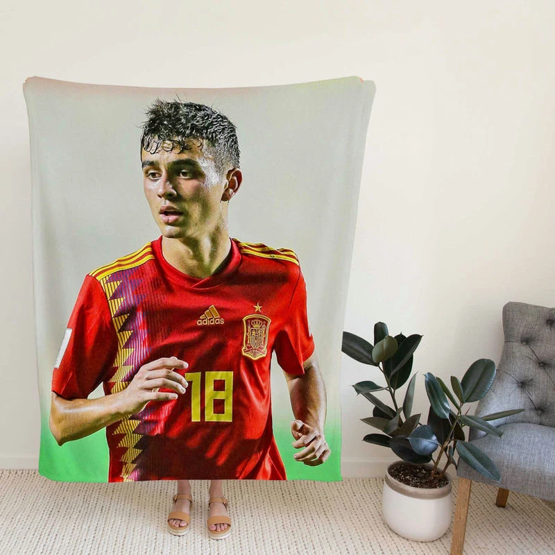 Pedri Energetph Football Player Fleece Blanket