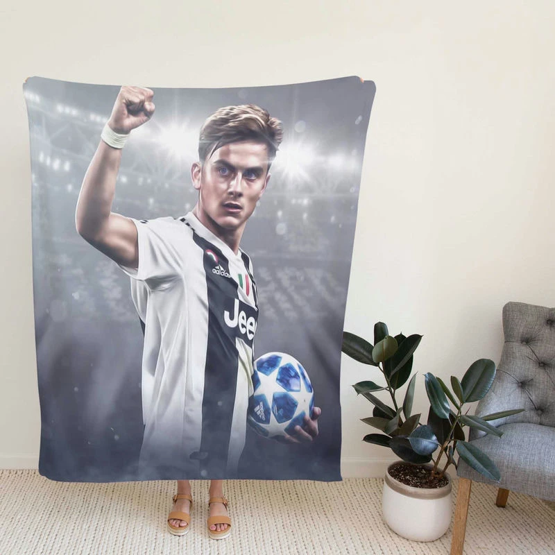 ethical Football Player Paulo Bruno Dybala Fleece Blanket