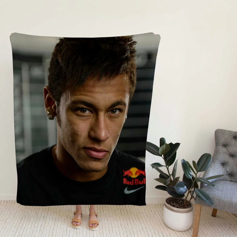 Neymar Fed Football Player Fleece Blanket