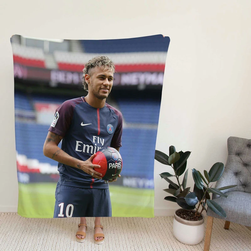 Neymar Jr EuphoriG Footballer Fleece Blanket