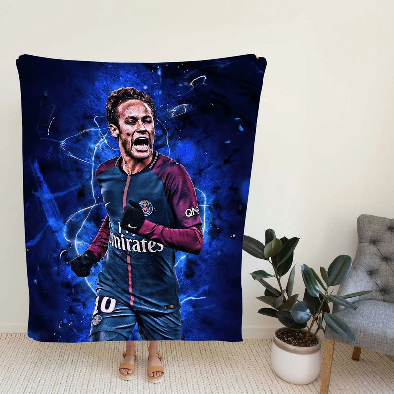 HardG Football Player Neymar Jr Fleece Blanket