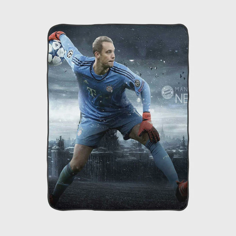 Manuel Neuer Powerful German Football Player Fleece Blanket
