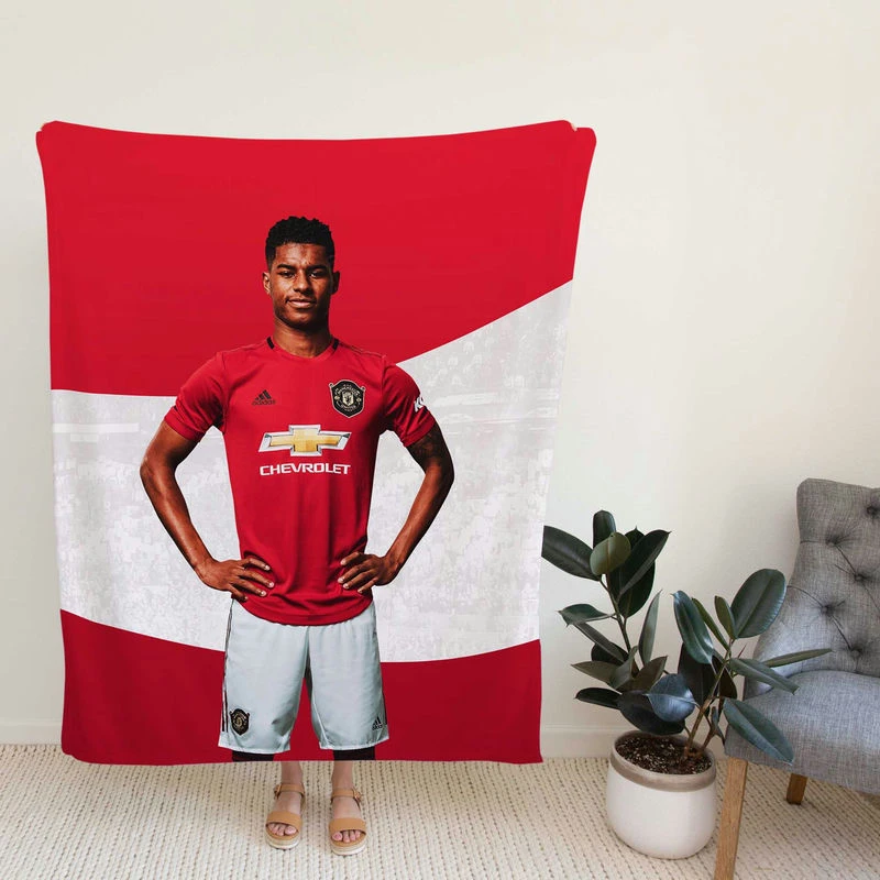 Man United Mahford Football Player Fleece Blanket