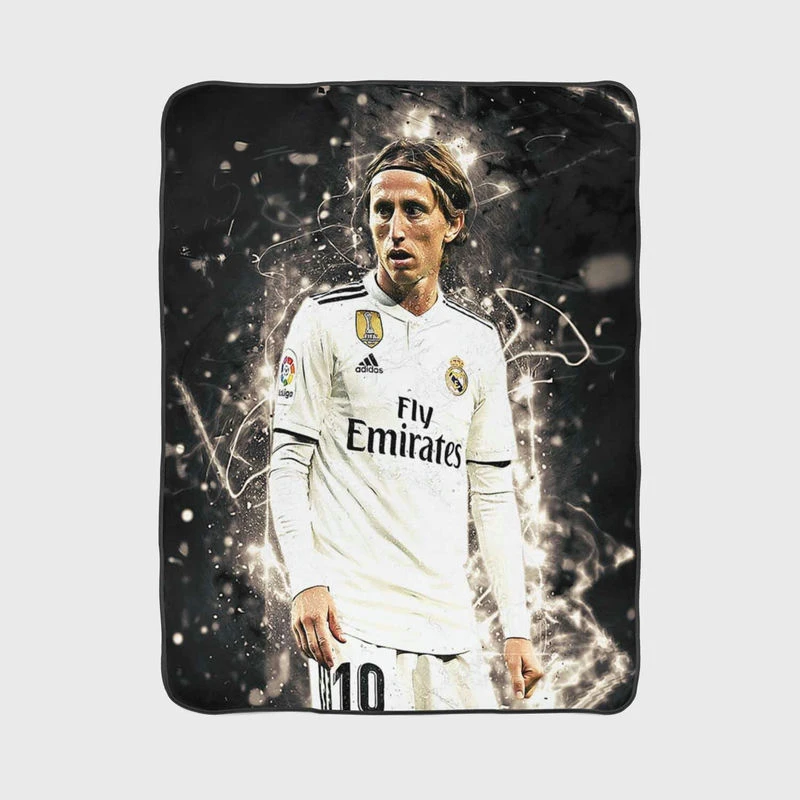 Luka Modric Real Madrid Football Player Fleece Blanket