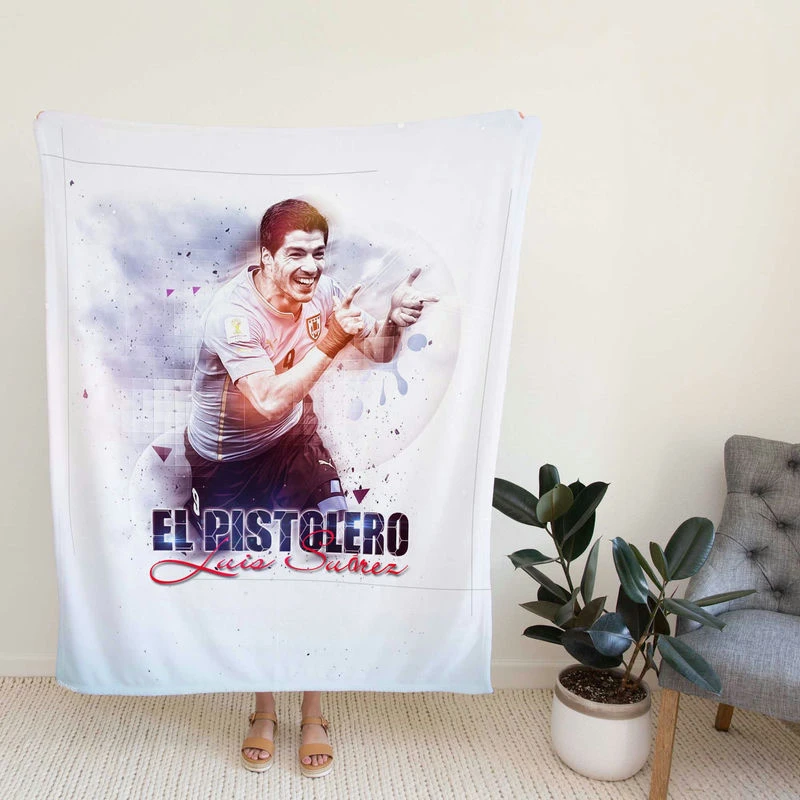 Suarez Uruguay Football Player Fleece Blanket