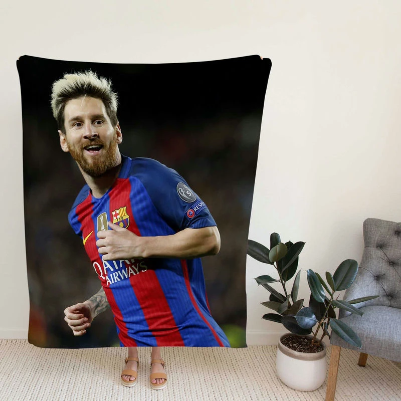 Lionelsi UEFA Champ League Footballer Fleece Blanket