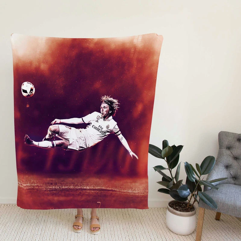 Luka Modric sic Football Player Fleece Blanket