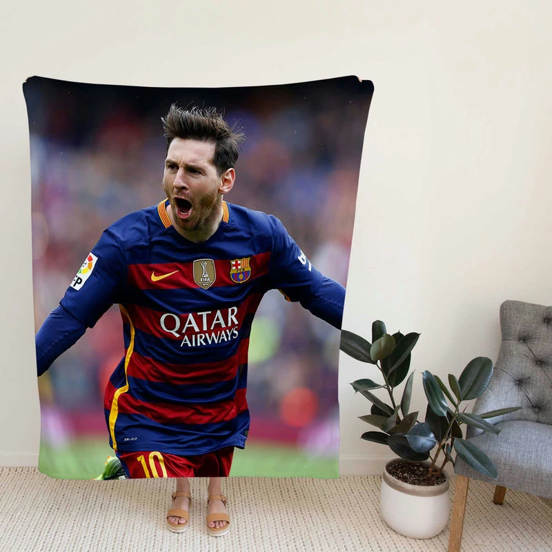 Lionelsi Barca ical Footballer Player Fleece Blanket