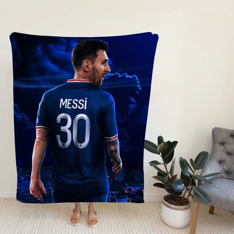 French League Footballer Lionelsi Fleece Blanket
