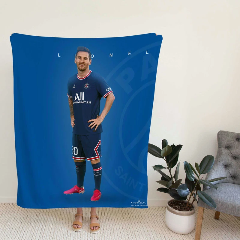 Lionelsi French Cup Footballer Fleece Blanket