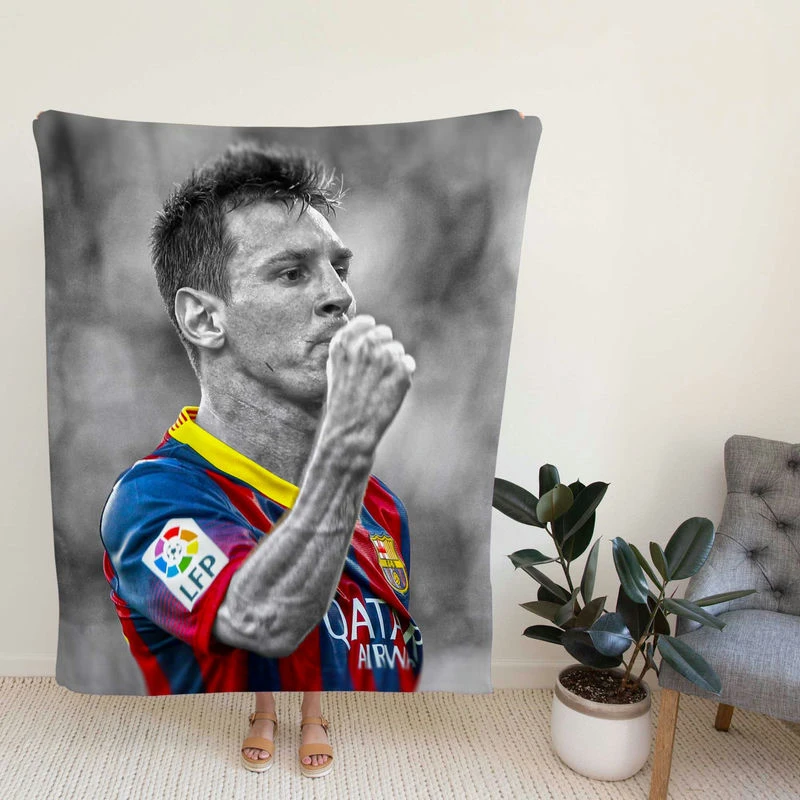 Lionelsi European Cup Football Player Fleece Blanket