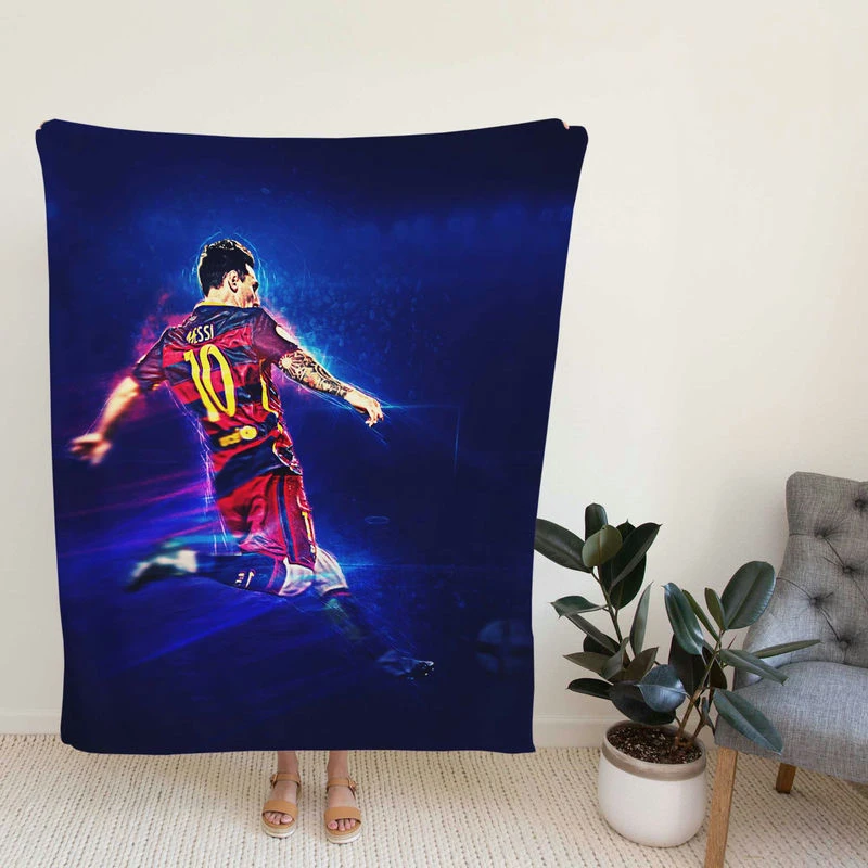 Lionelsi Ethical Football Player Fleece Blanket