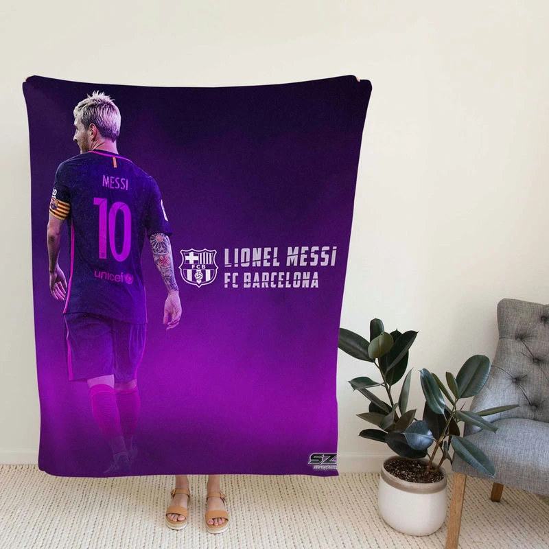 Lionelsi Copa de la Liga Football Player Fleece Blanket