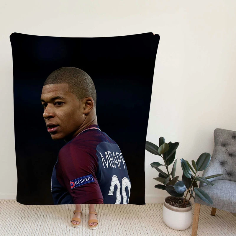 Kylian Mbappe LottiG France Football Player Fleece Blanket