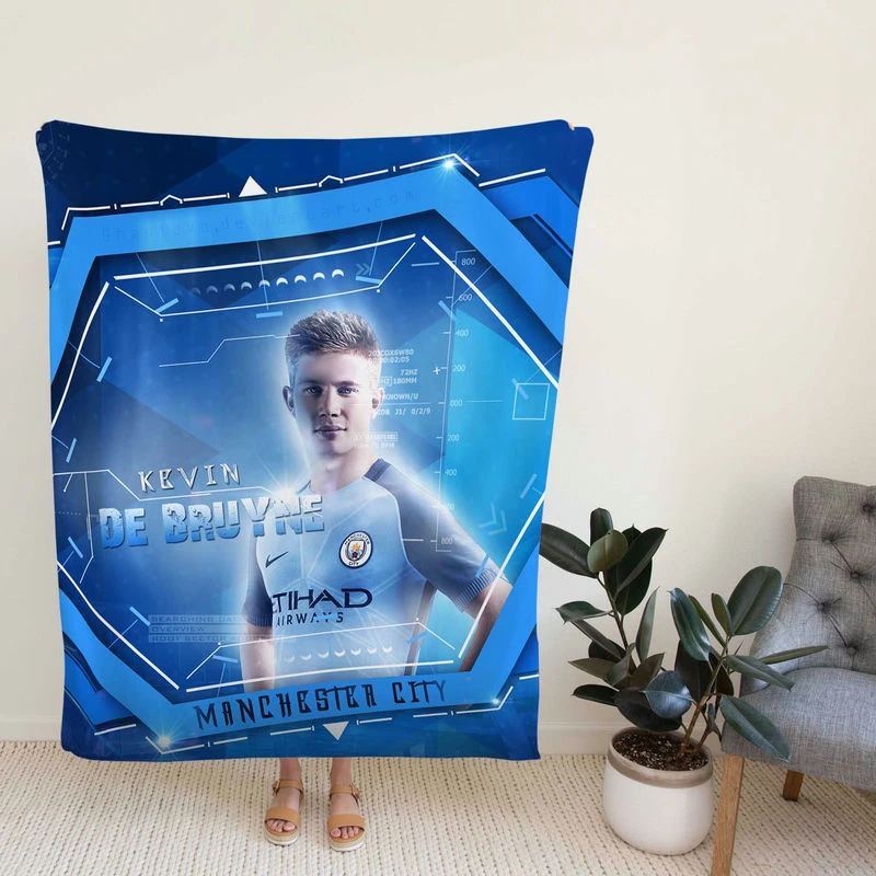 Kevin De Bruyne Belgian prsional football Player Fleece Blanket