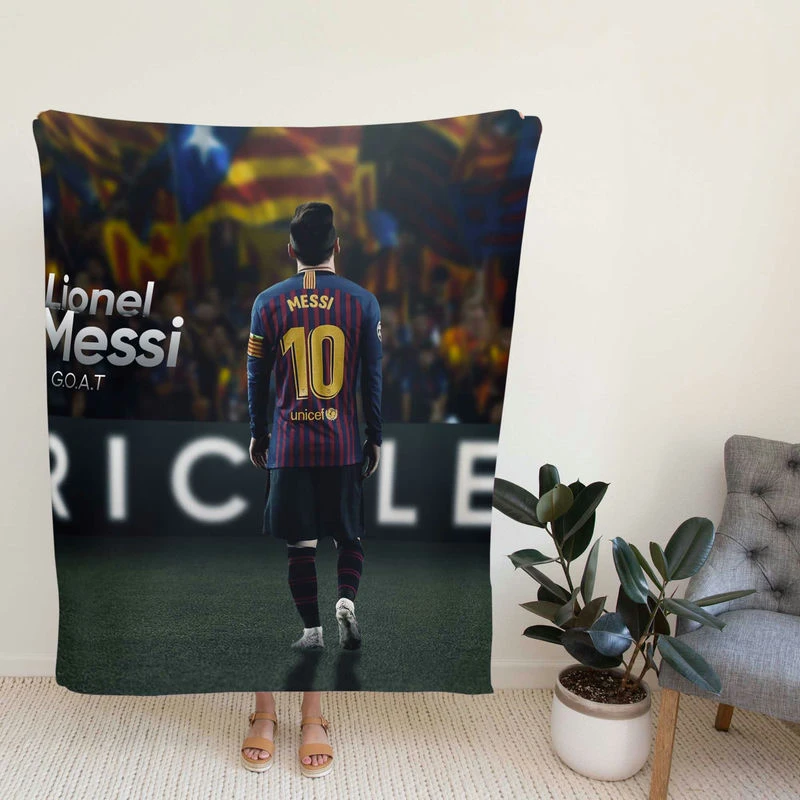 Lionelsi Footballer Player GOAT Fleece Blanket