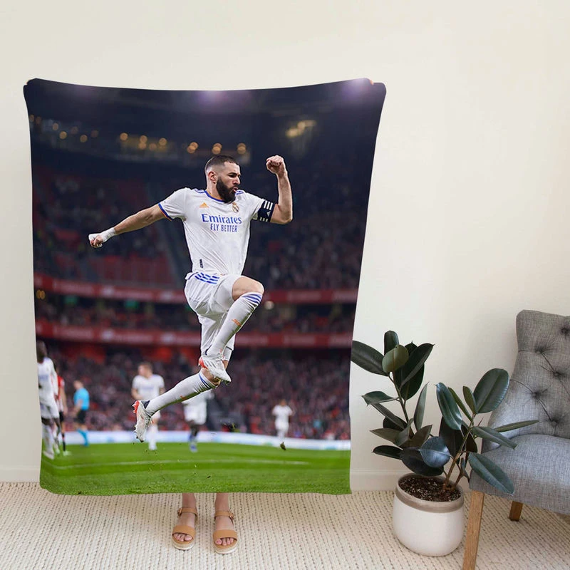 Karimtafa Benzema Extraordinary Football Player Fleece Blanket