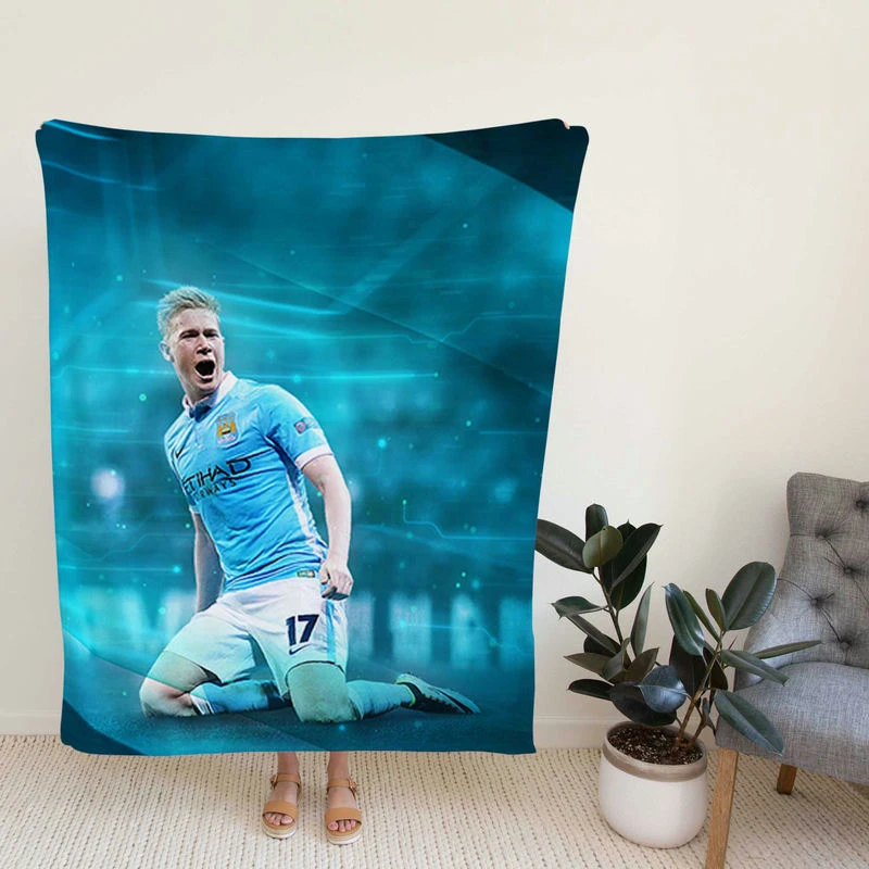 sic Football Player Kevin De Bruyne Fleece Blanket