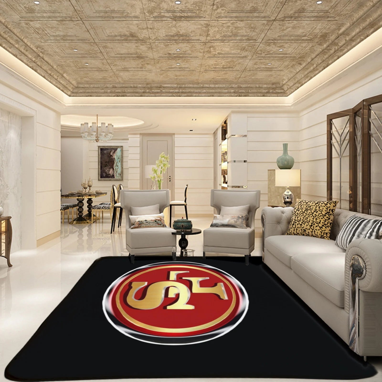 San Francisco 49Ers Football Team Carpet Living Room Bedroom Mats Kitchen Bathroom Rugs