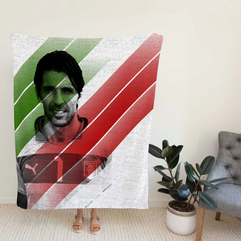 Gianluigi Buffon Awarderie A Football Player Fleece Blanket