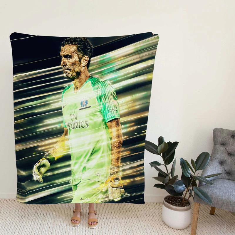 Gigi Buffon PrsionaG Football Player Fleece Blanket