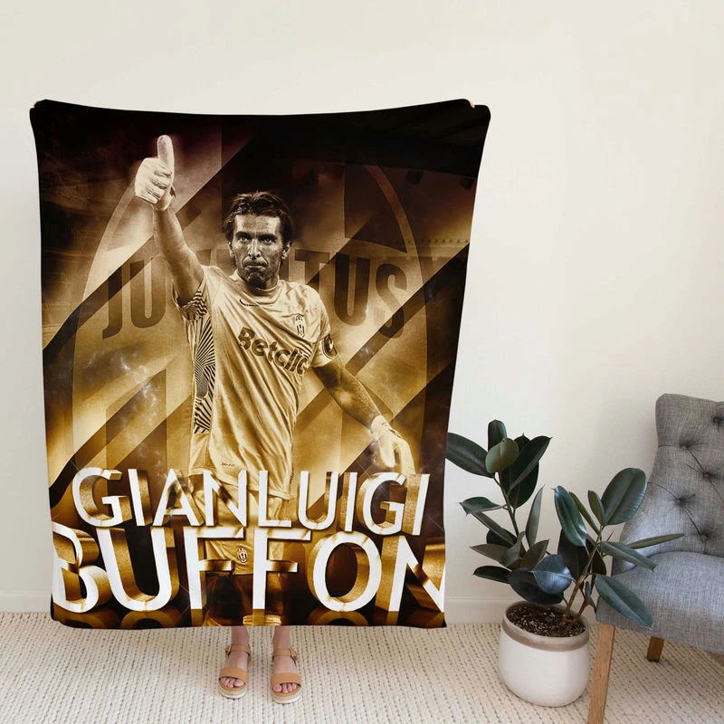 Gianluigi Buffon Coppa Italia Football Player Fleece Blanket