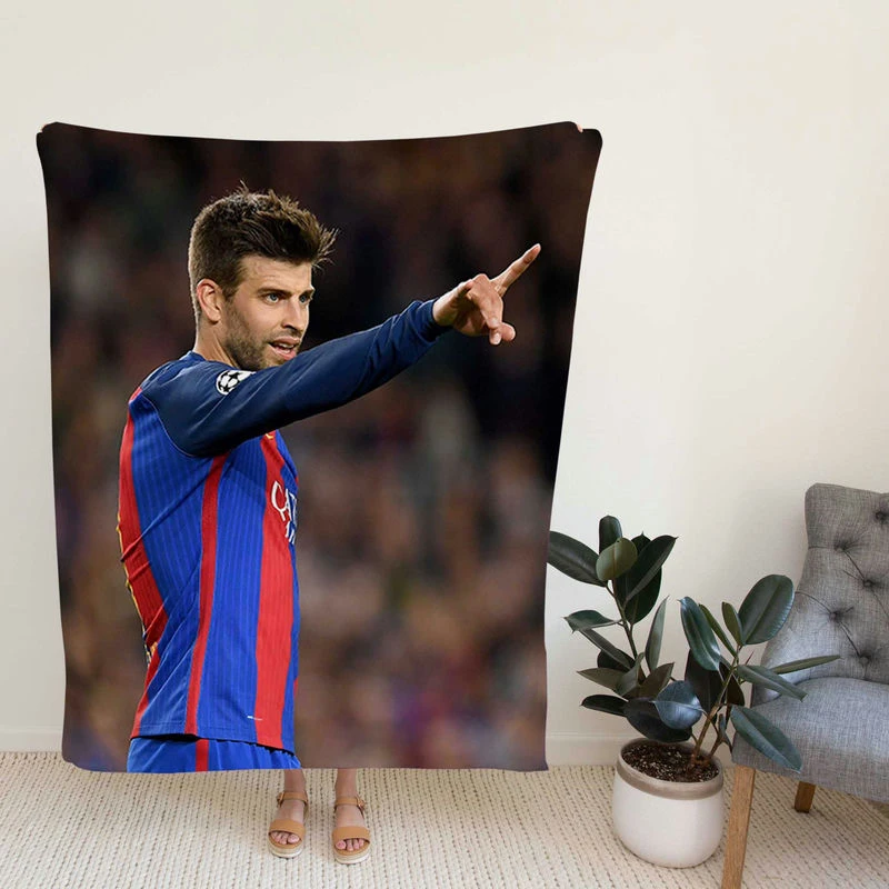 Gerard Pique Excelleph Football Player Fleece Blanket