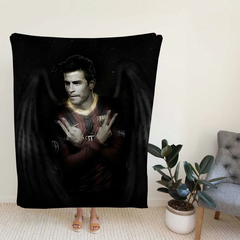 Gerard Pique Barcelona Prsional Football Player Fleece Blanket