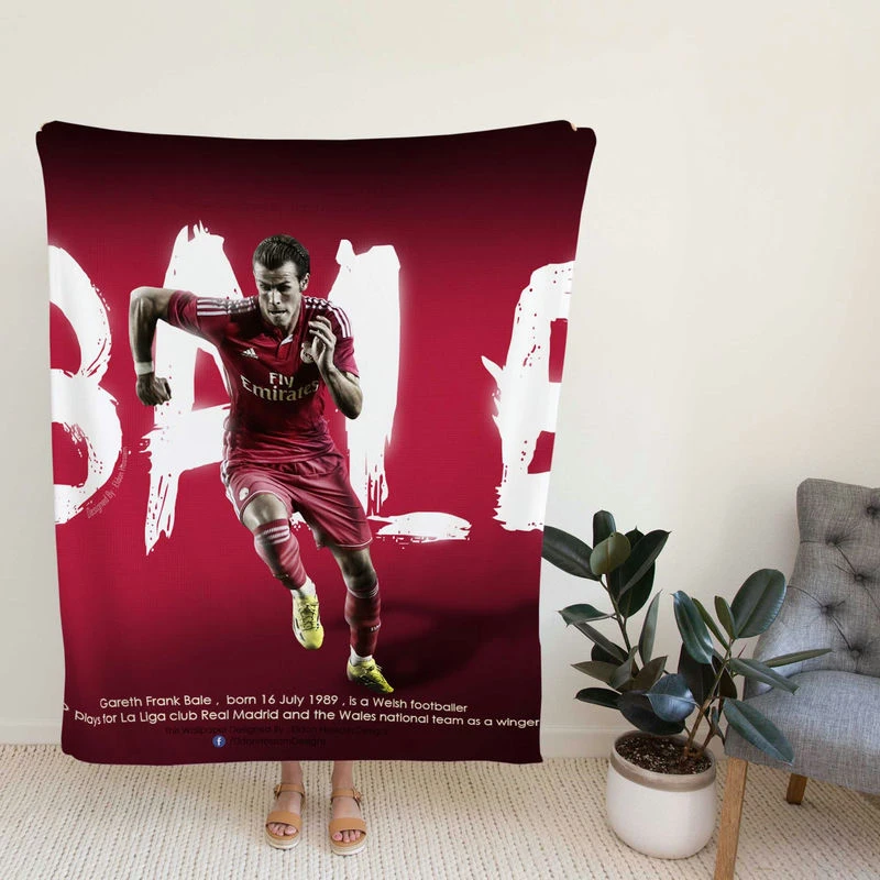 Gareth Batrong h Football Player Fleece Blanket