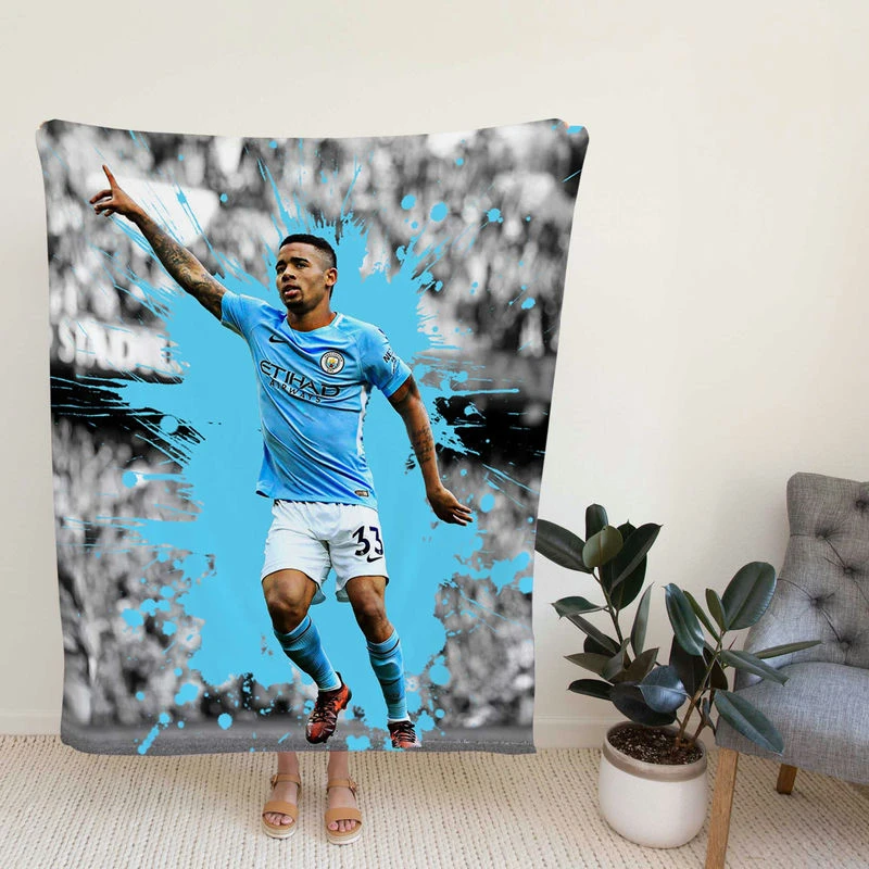 Gabrielus FA Cup Football Player Fleece Blanket