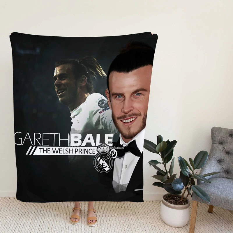 Active h Football Player Gareth Bale Fleece Blanket