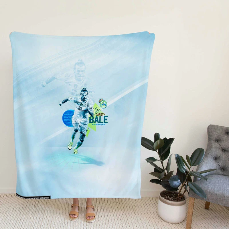 Gareth Bale Officiel Real Madrid Football Player Fleece Blanket