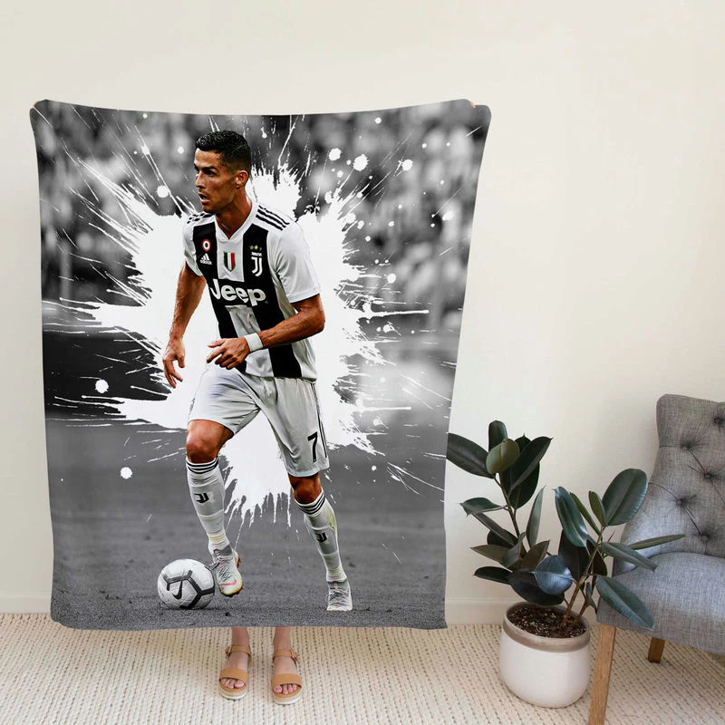 tiano Ronaldo gifted Juve Football Player Fleece Blanket