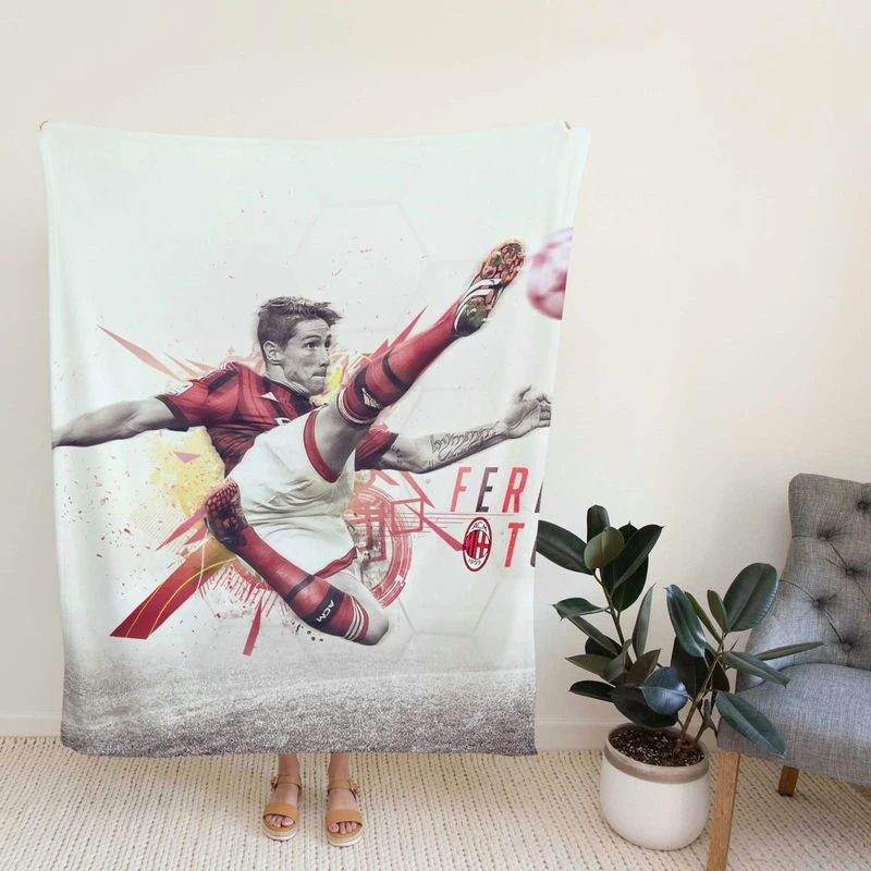Fernando To Competitive AC Milan Football Player Fleece Blanket