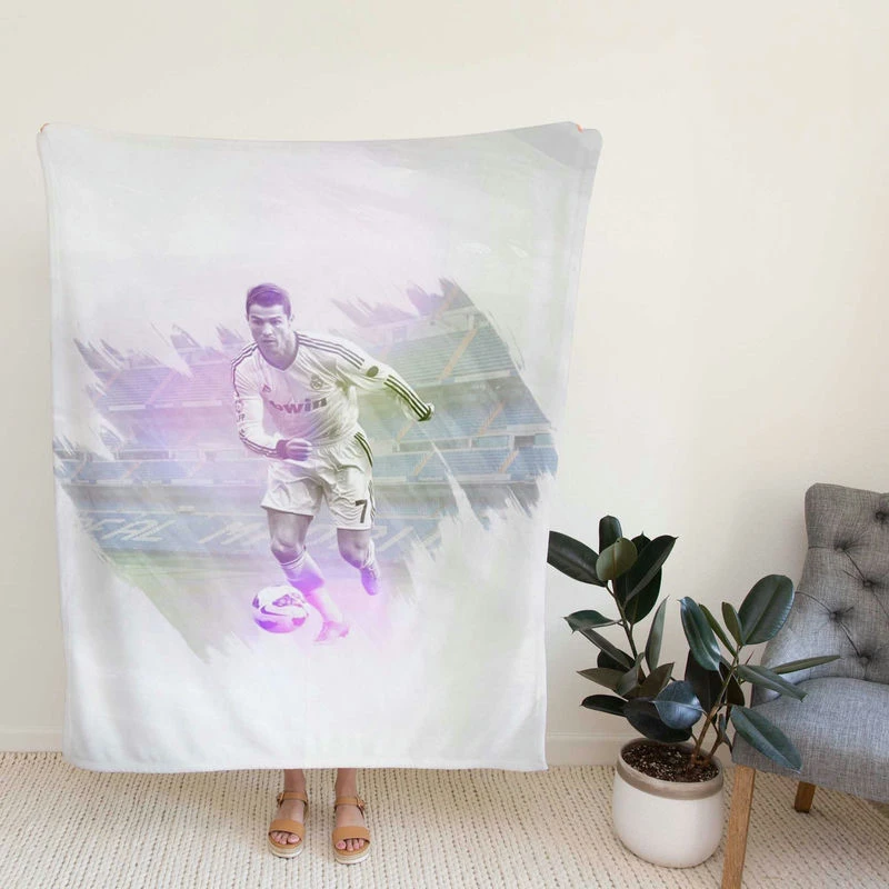 tiano Ronaldo La Liga Footballer Fleece Blanket