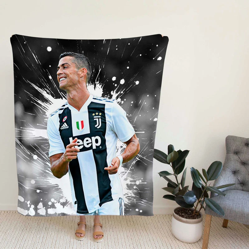 Fed Juve Football Player tiano Ronaldo Fleece Blanket