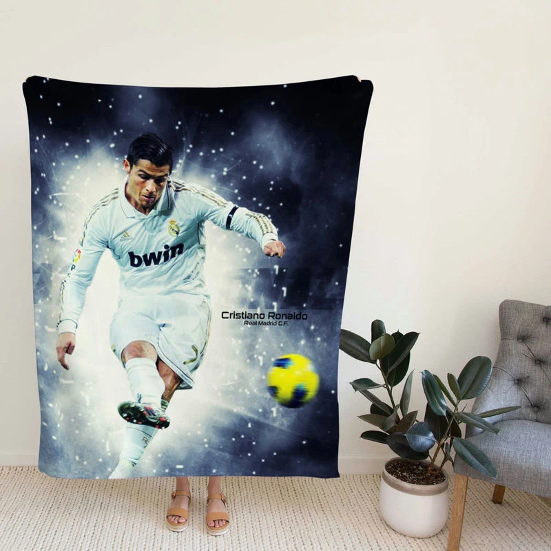 Ethical tiano Ronaldo Football Player Fleece Blanket