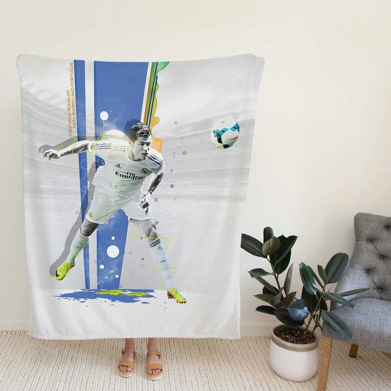 tiano Ronaldo istent Football Player Fleece Blanket