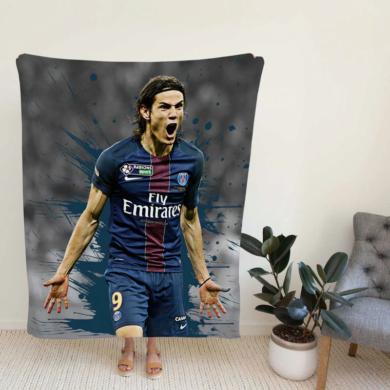 Eon Cavani ExcitinG Football Player Fleece Blanket
