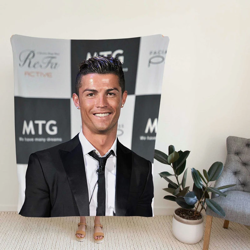 tiano Ronalpright Football Player Fleece Blanket