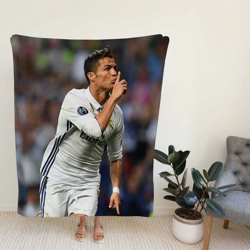 tiano Ronaldo Rapid Football Player Fleece Blanket