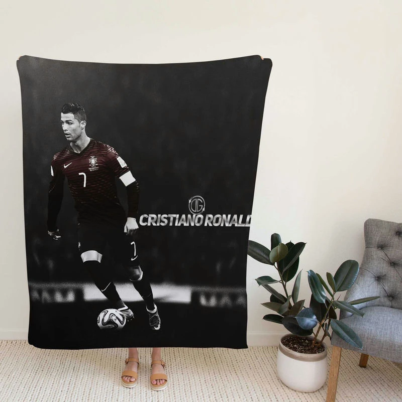tiano Ronaldo Portugal Forward Football Player Fleece Blanket